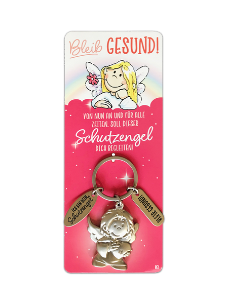 Bleib-Gesund-Schutzengel-Schlüsselanhänger