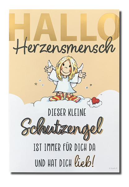 Schutzengel-Karte „Hallo Herzensmensch“