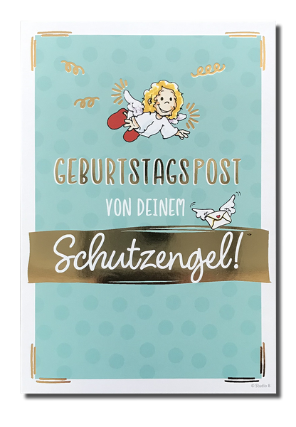 Schutzengel-Karte „Geburtstagspost“