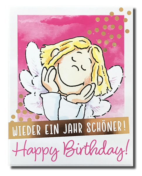 Polaroid-Postkarte „Wieder ein Jahr schöner!“