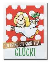 Polaroid-Postkarte „Ich bring Dir ganz viel Glück!“