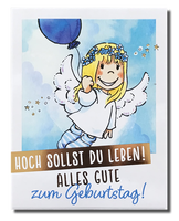 Polaroid-Postkarte „Hoch sollst Du leben“